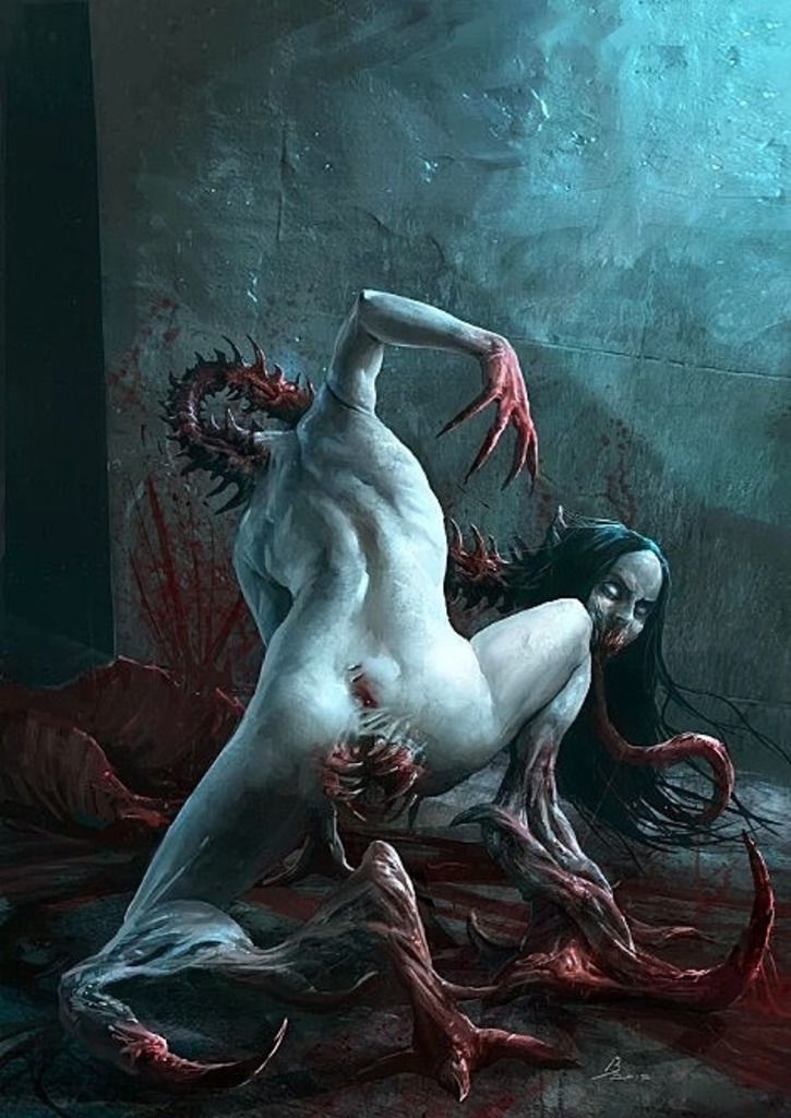 #glitcher #art #darkart #demonic #creature.