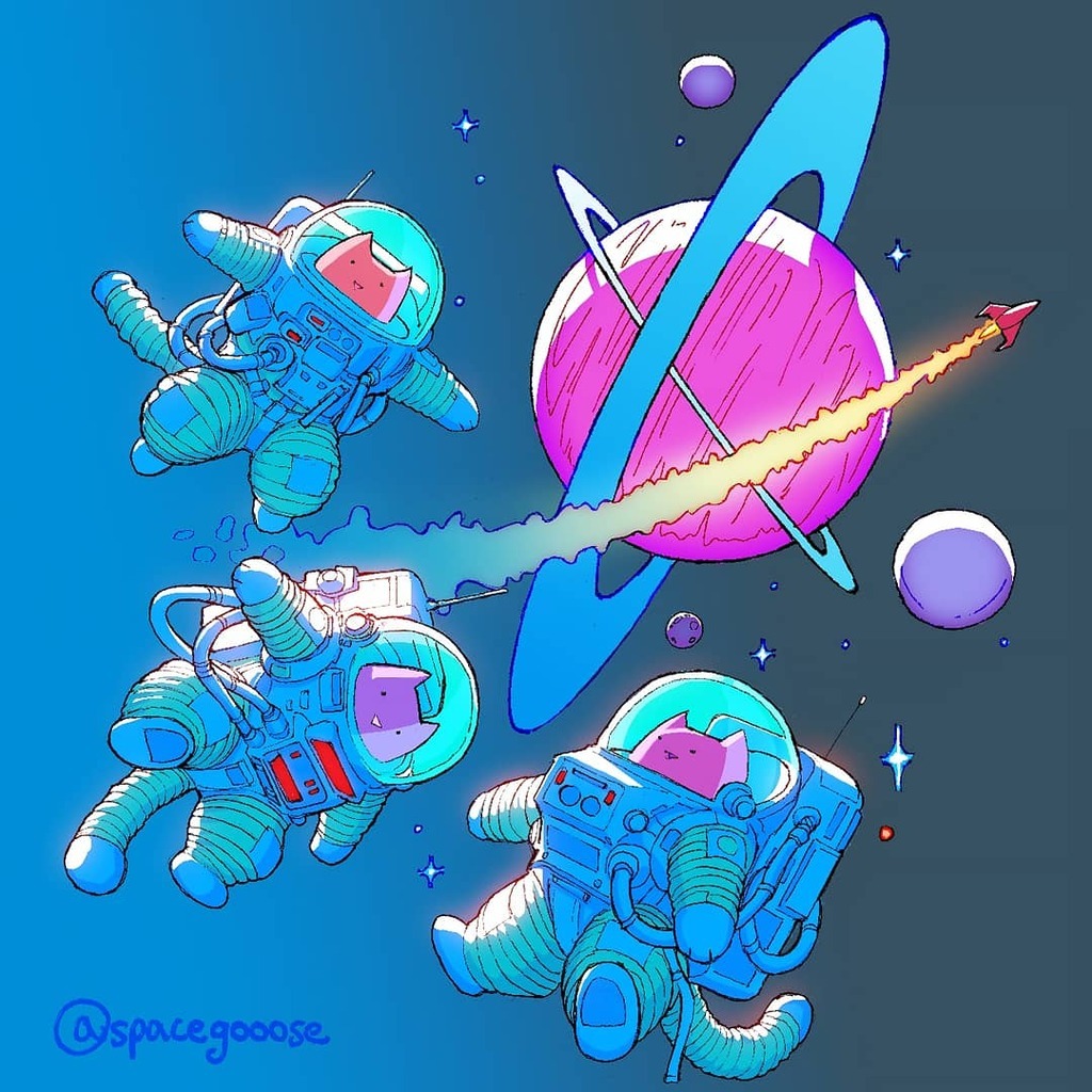 Space kitty's! 