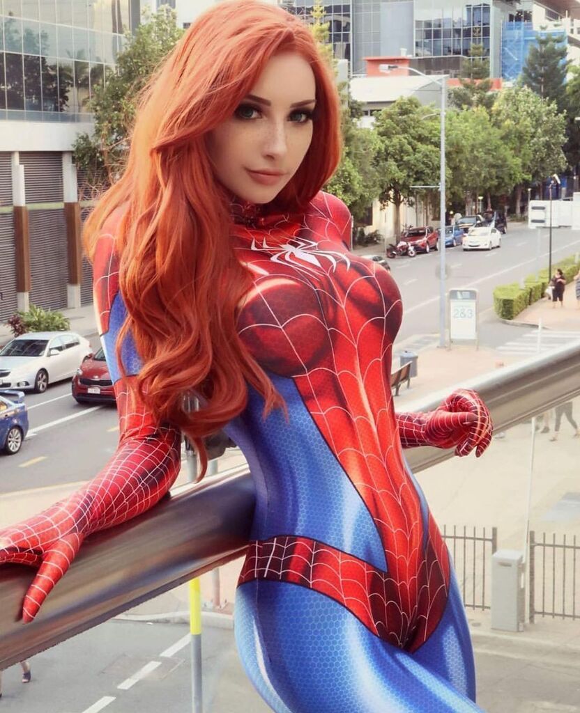 Cosplay combing Spider-Man and Mary Jane Watson. #cosplay #hot #sexy #gorge...