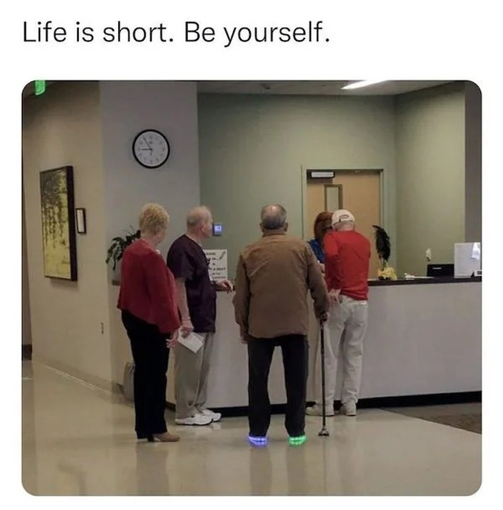 AI caption: life is short be yourself, cartoon