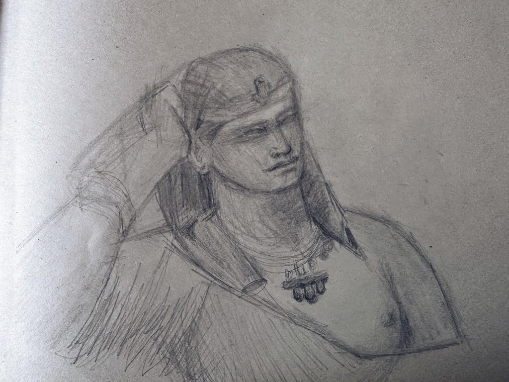 AI caption: the man is taking pictures of a statue