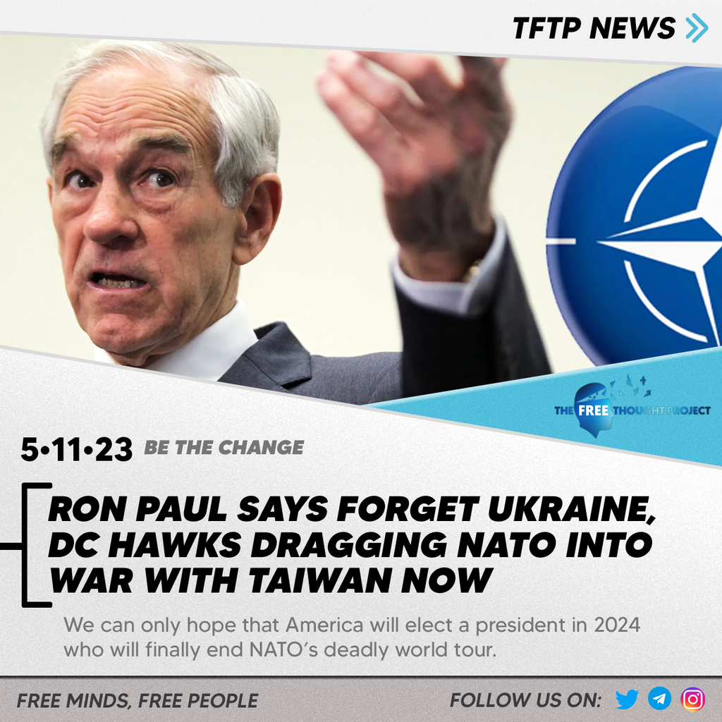 AI caption: ron paul forgets ukraine dragging nato into war with taiwan now, news