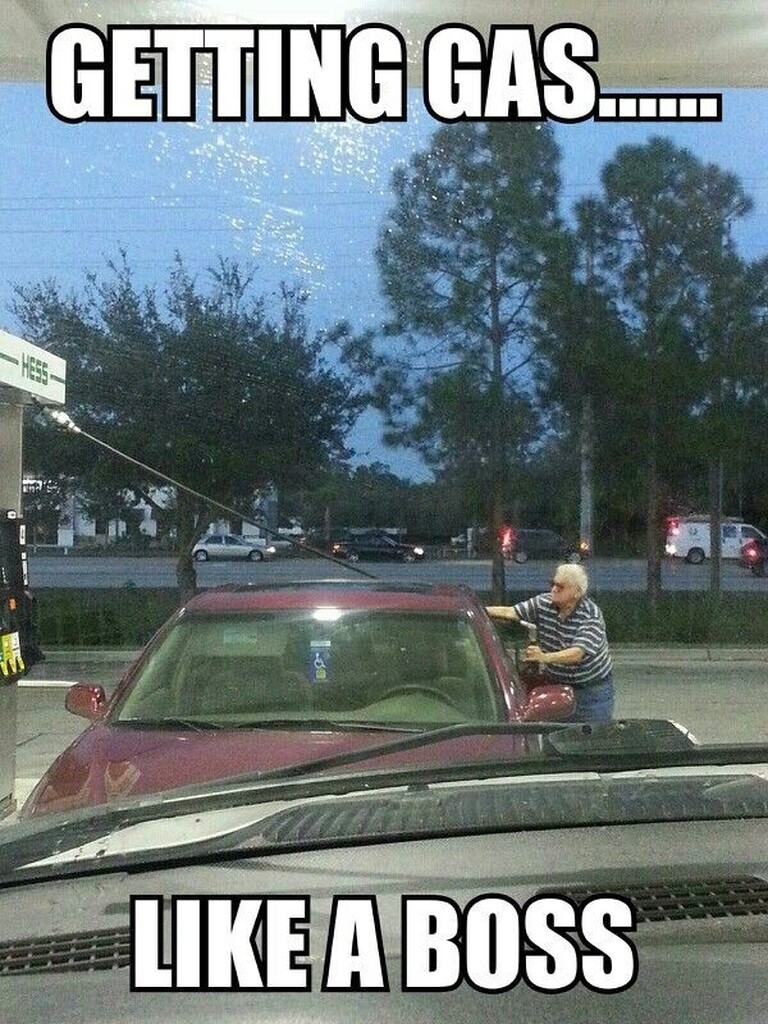 AI caption: getting gas like a boss, comic