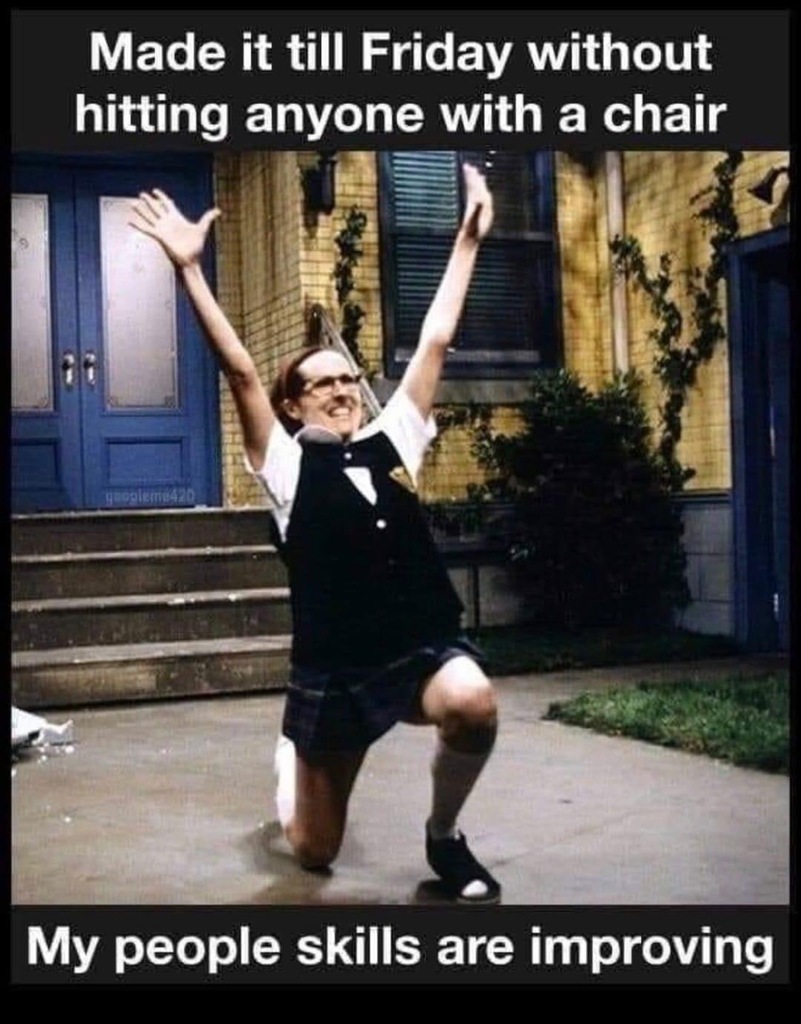 AI caption: a girl is standing on a chair and is making a gesture, comic