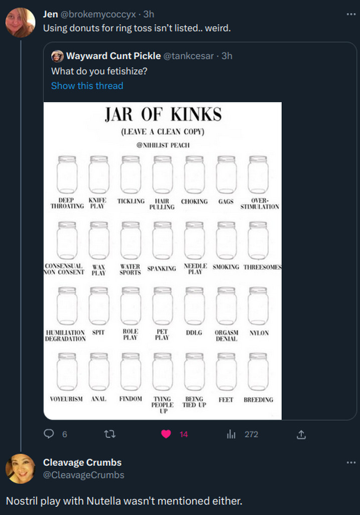 AI caption: a tweep's jar of kinks, a tweet