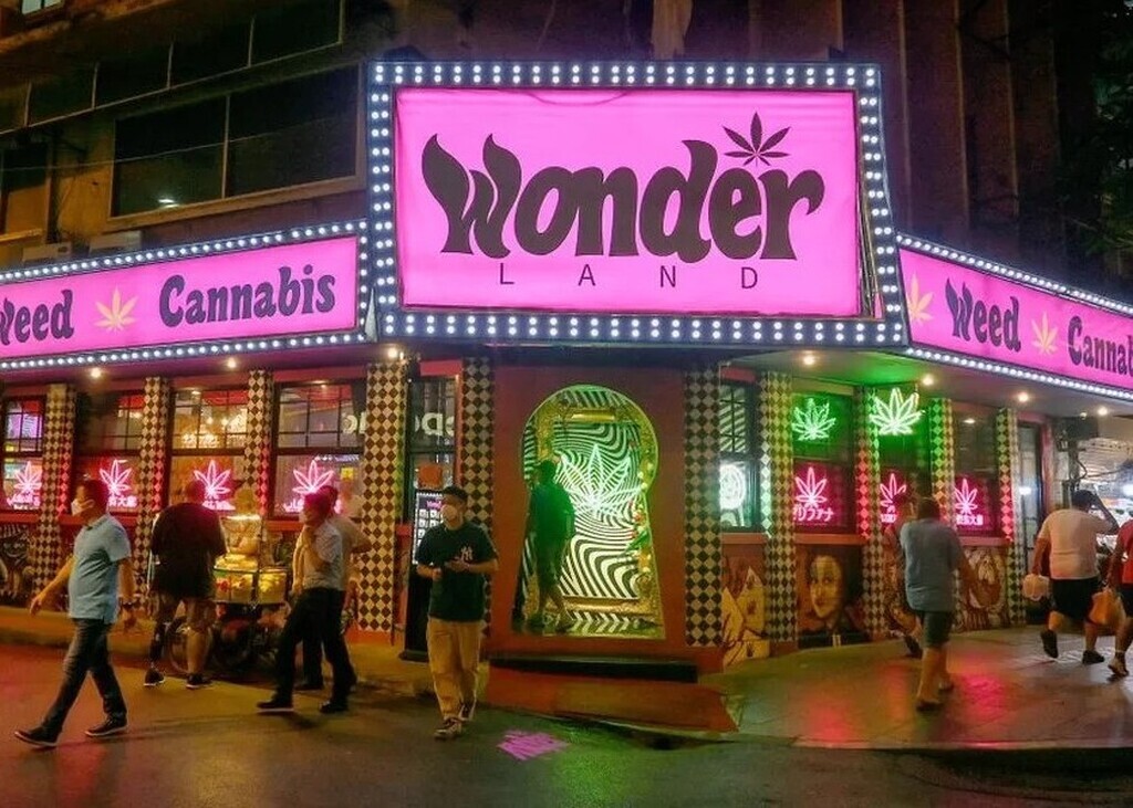 AI caption: wonder cannabis land is a new marijuana shop in hong kong, graphic