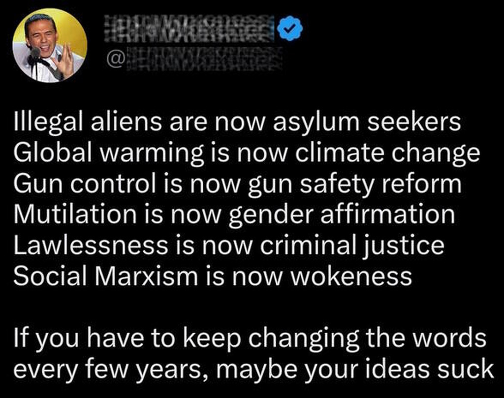 AI caption: a tweet that says illegals are asylum seekers global warming now climate change, black and white