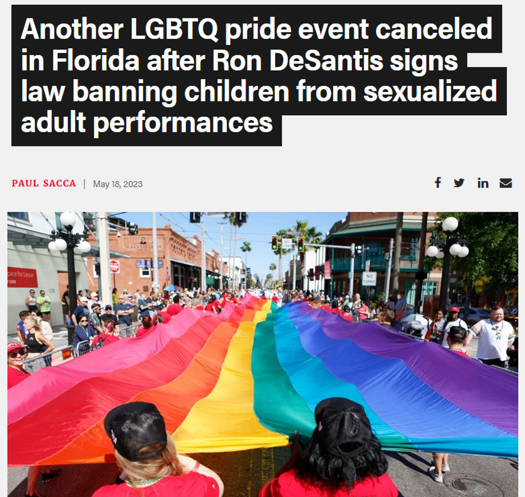 AI caption: another gtbo pride event cancelled in florida, newspaper