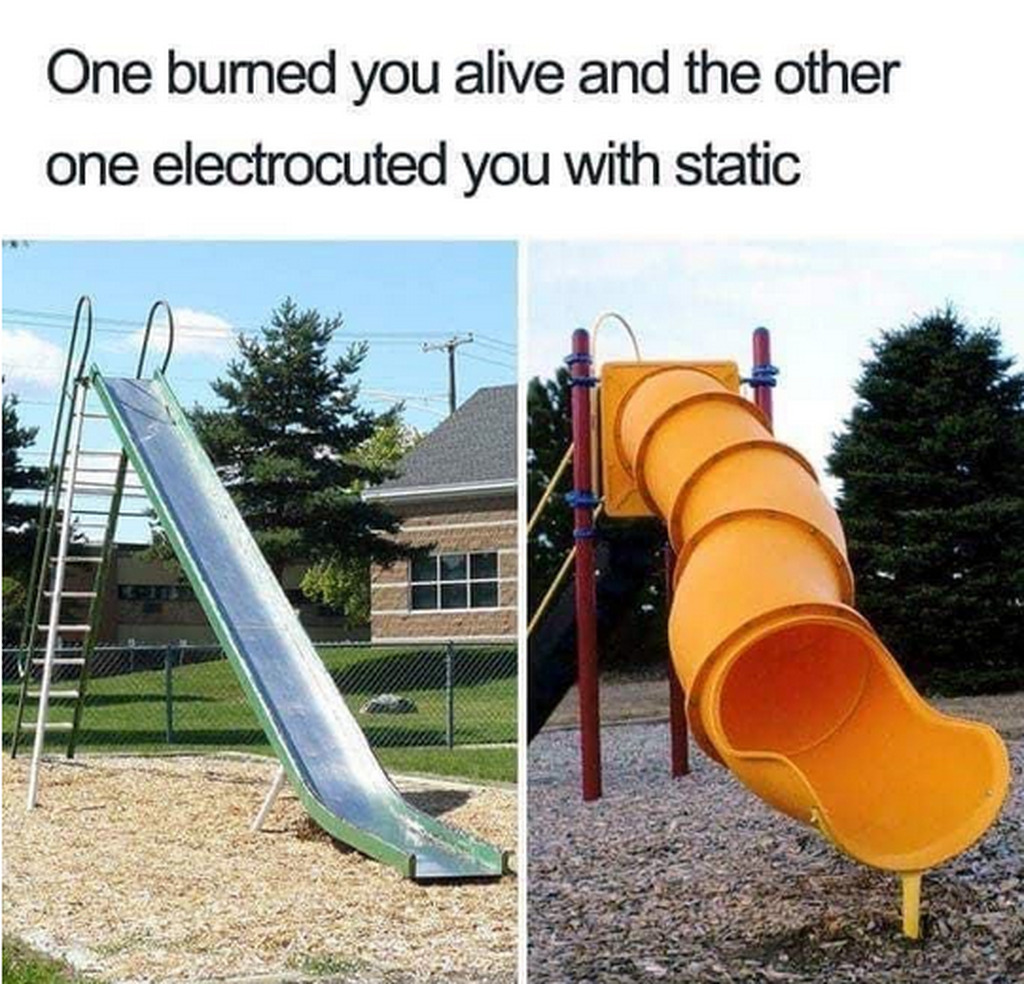 AI caption: one burned alive and the other one electrocuted you with static, meme