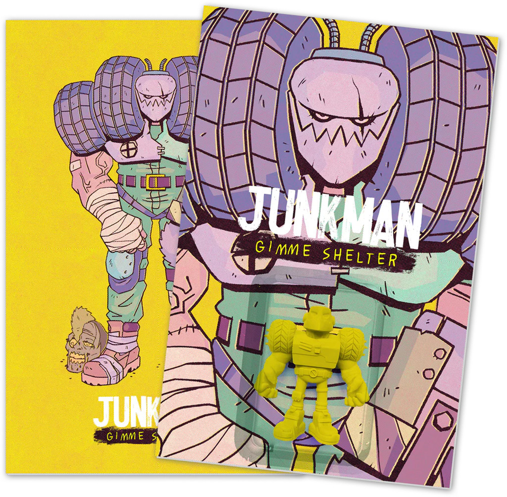 AI caption: junkman comic book and toy, comic book