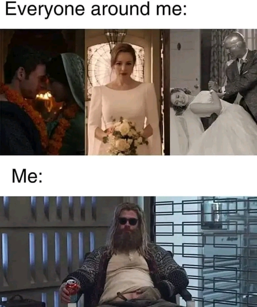 AI caption: a picture of a man with a beard and a woman with a dress, meme