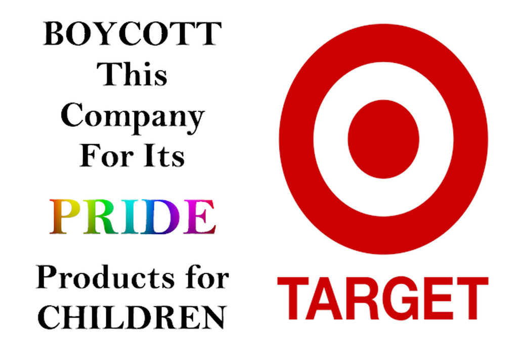 AI caption: a logo for boycott this company for its pride products for children, a logo