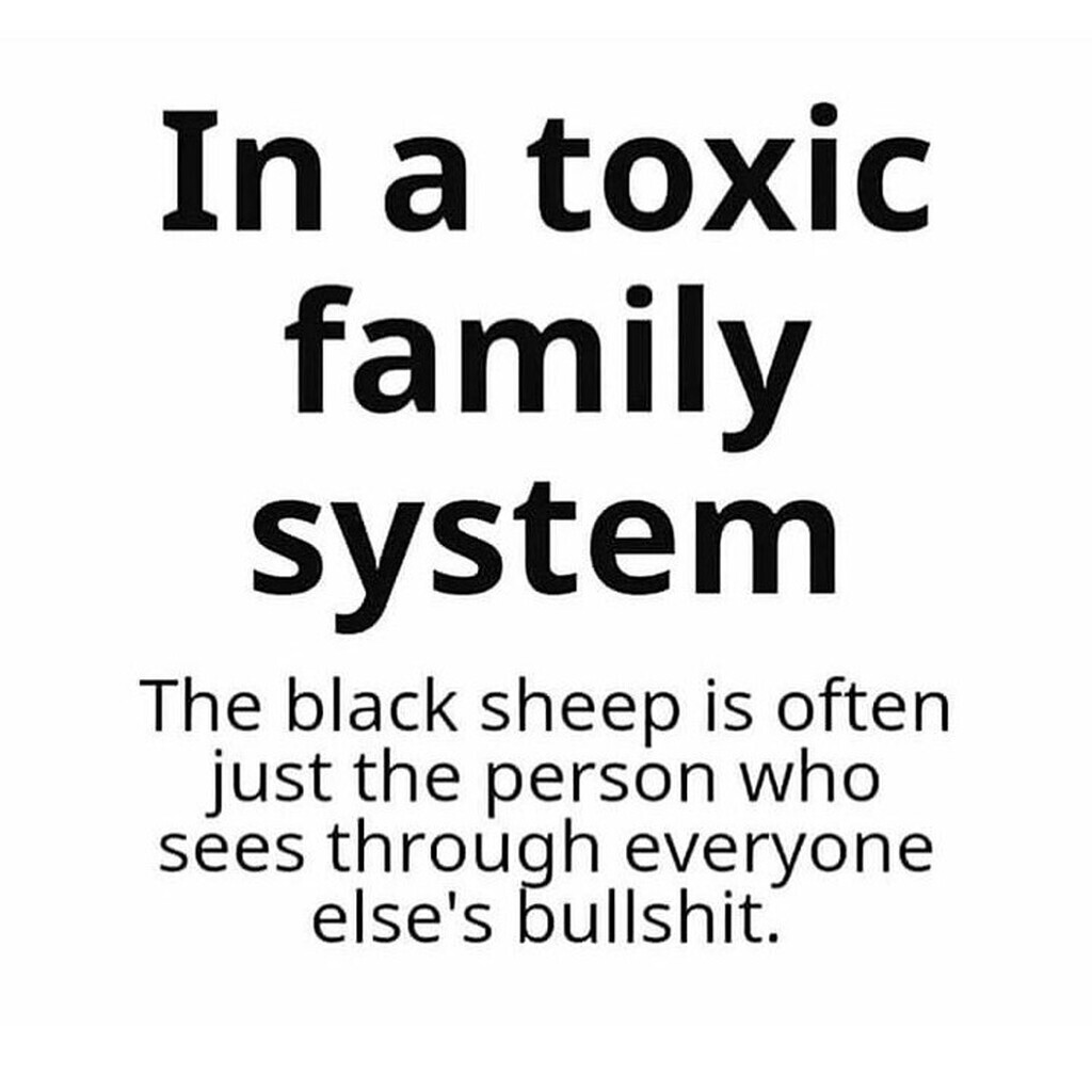 AI caption: a black sheep is often just the person who sees everyone's bullshit, black and white
