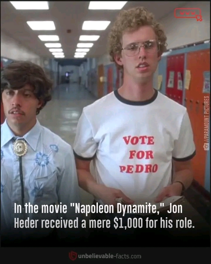 AI caption: two people standing next to each other with the words vote in the movie napoleon Dynamite, cartoon