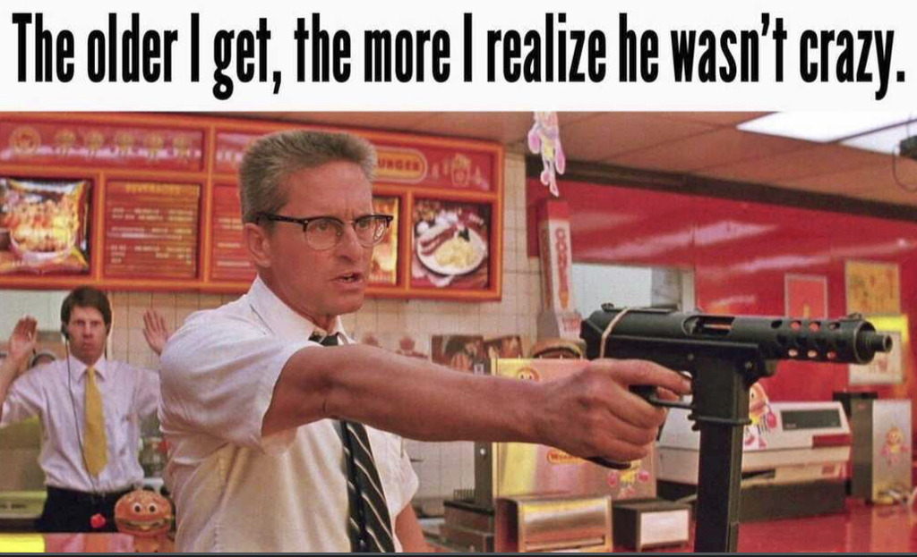 AI caption: the older i get the more i realize i'm not crazy, comic