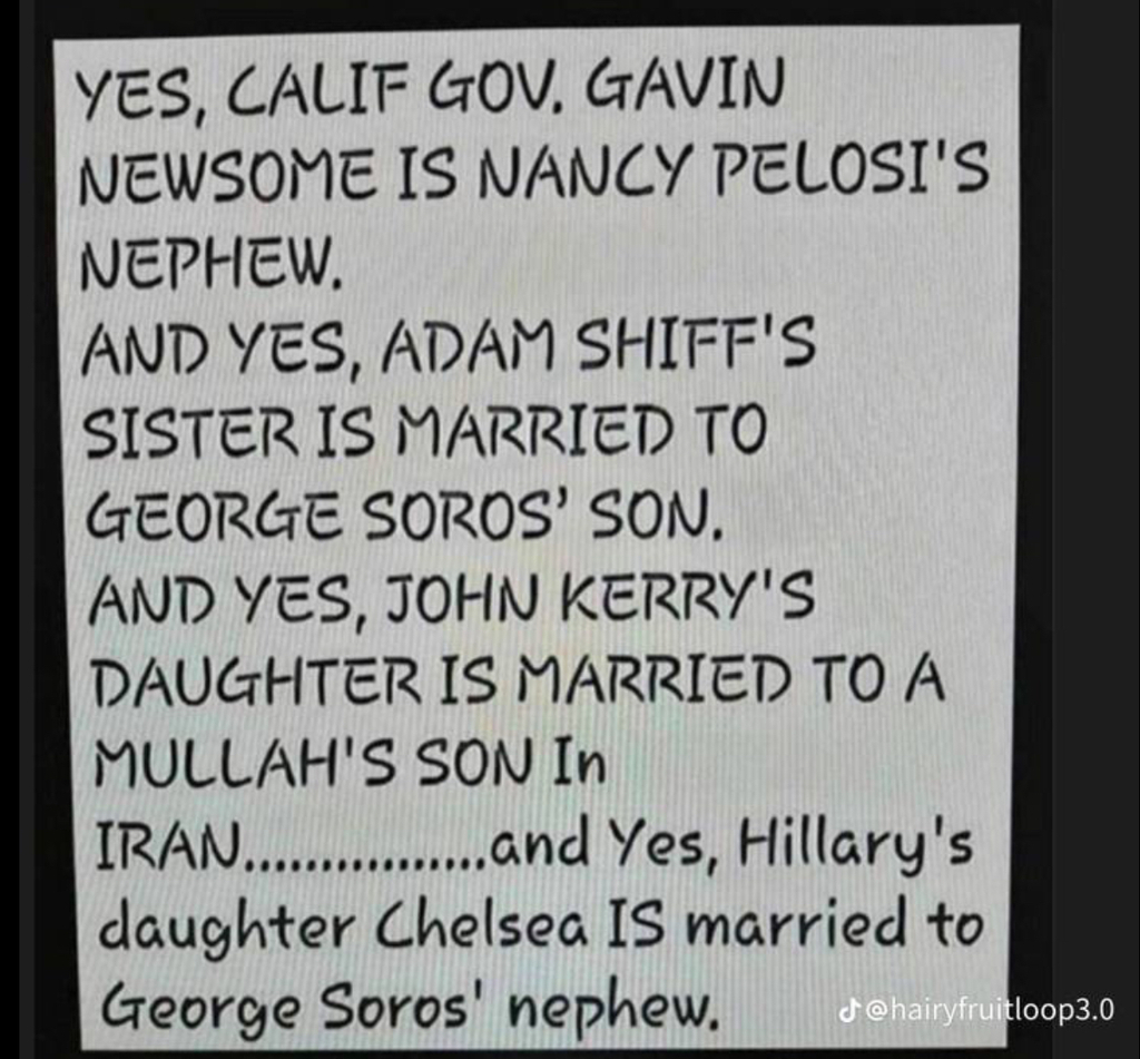 AI caption: a sign that says yes california governor gavin newsom's new wife is nancy pearson, a black and white image
