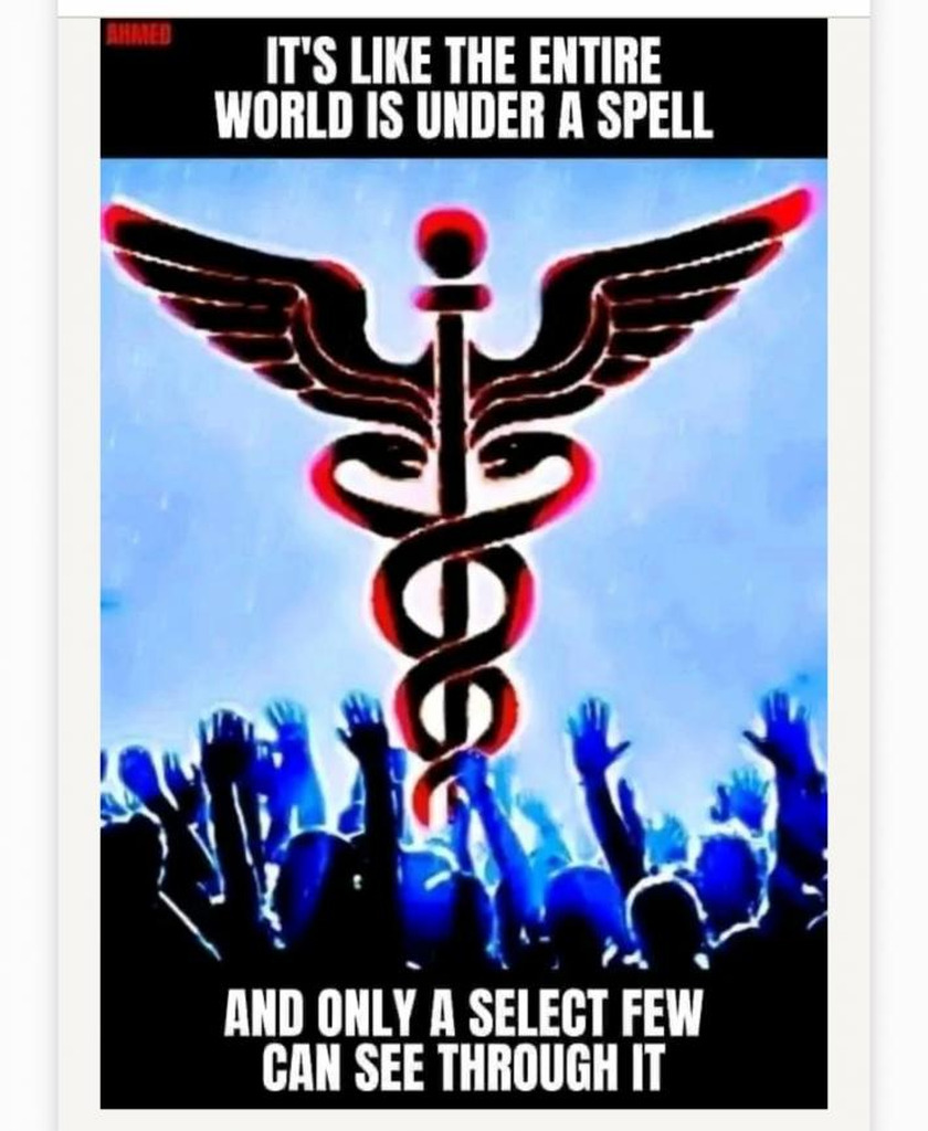 AI caption: it's like the entire world is under a microscope and only a select few can see it, poster