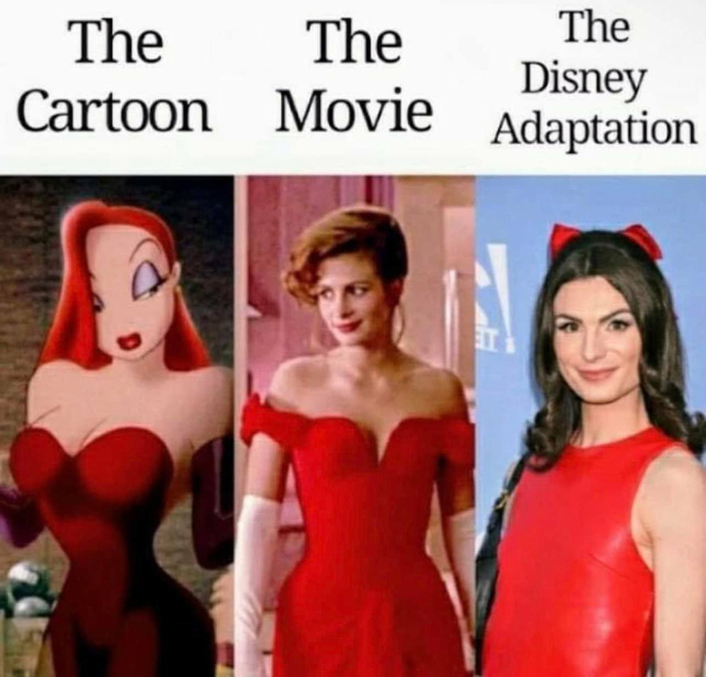 AI caption: it shows a woman dressed in red