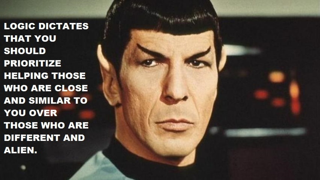 AI caption: star trek quotes that you should consider helping those who are similar to you and those who are different, comic book