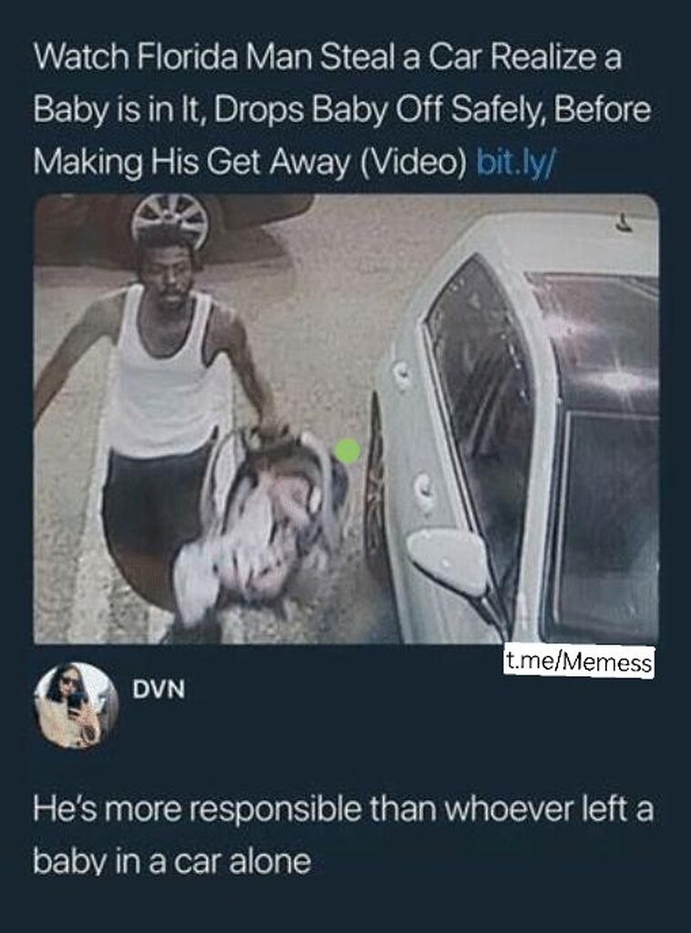 AI caption: a man is holding a baby in a car, meme