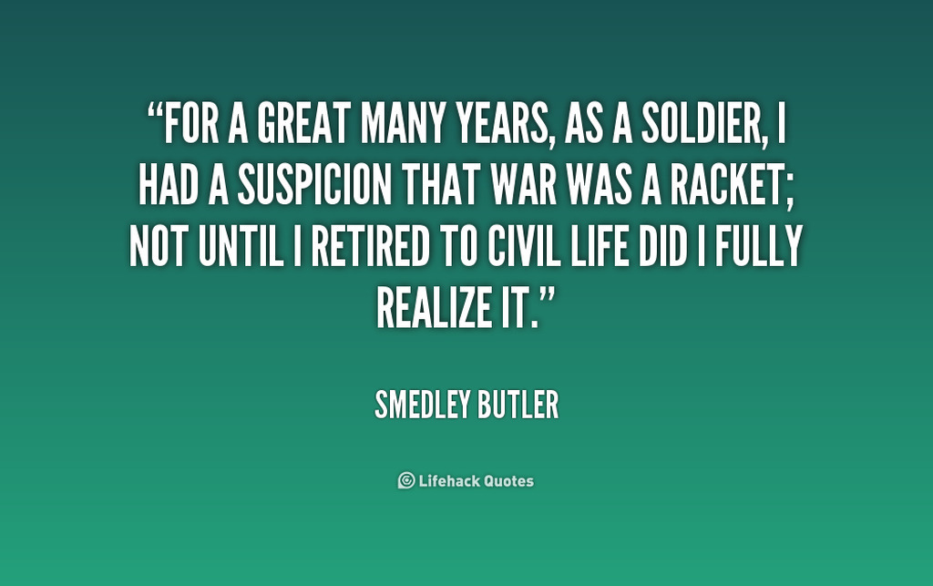 AI caption: a quote about a soldier who had a suggestion that war rucksack, quote