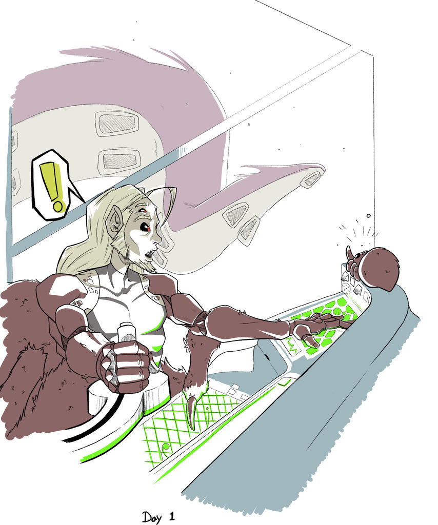 AI caption: a drawing of a woman in a hospital bed, cartoon