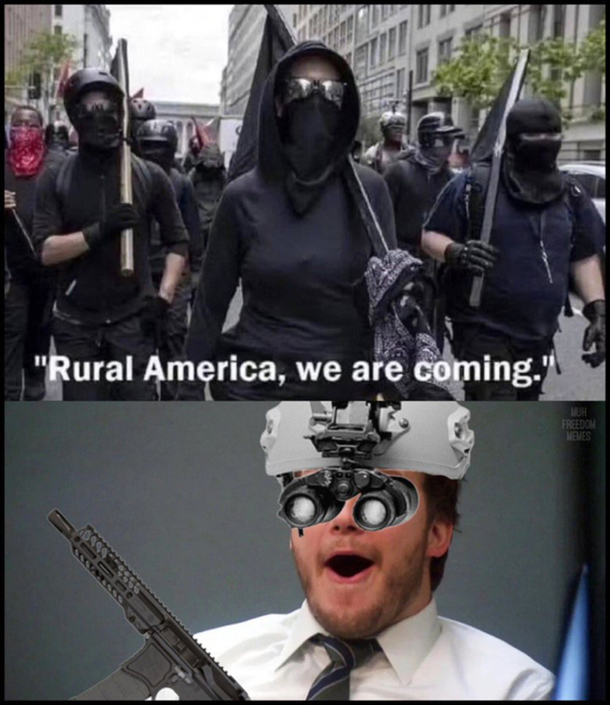 AI caption: rural america we are coming, comic book