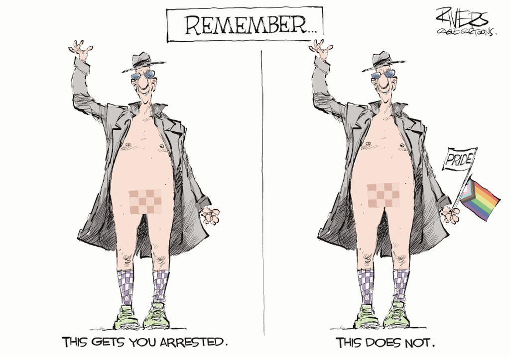 AI caption: a cartoon of a man and a woman holding a sign, cartoon