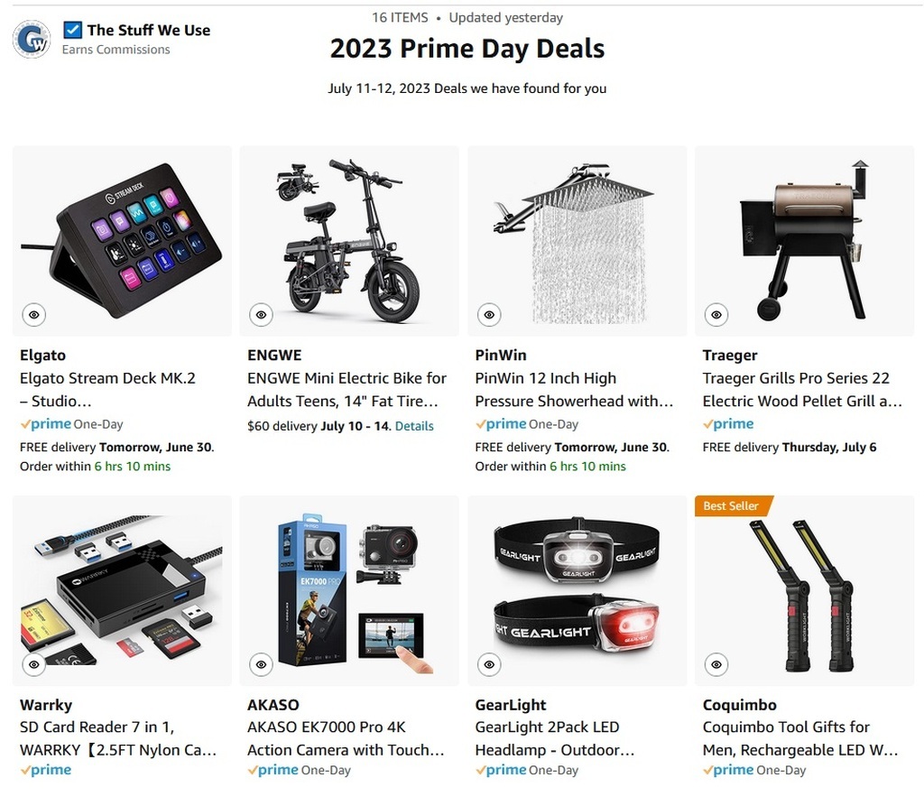 AI caption: amazon prime day deals, a screenshot of amazon's website