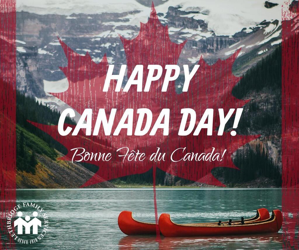 AI caption: happy canada day - bon fé du canada, a poster