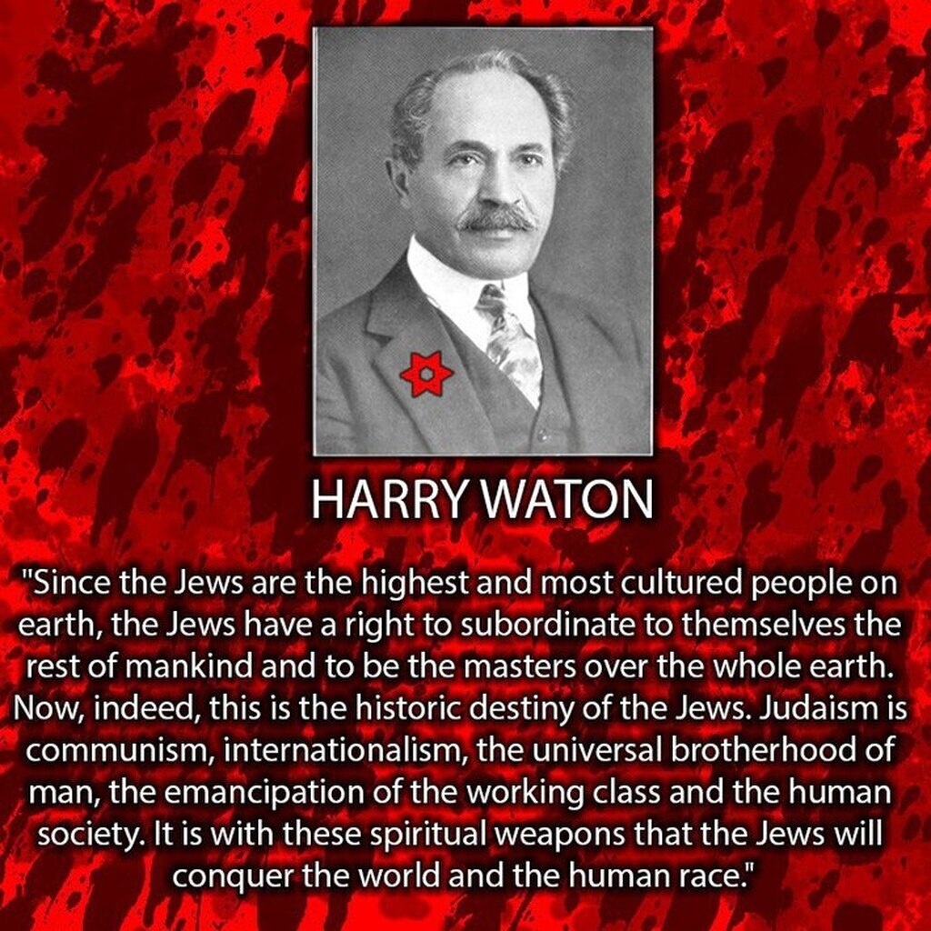 AI caption: a poster with a picture of a jewish man and a hat, black and white a man in a suit and tie is talking to a man, the image is of a jewish man, black and white harry watson - a poster with a picture of a jew, the image is a jewish poster