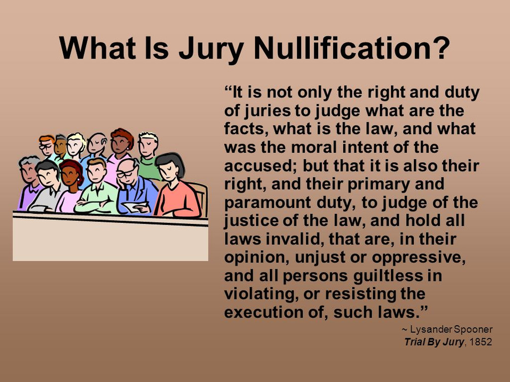 AI caption: what is jury nullification, cartoon