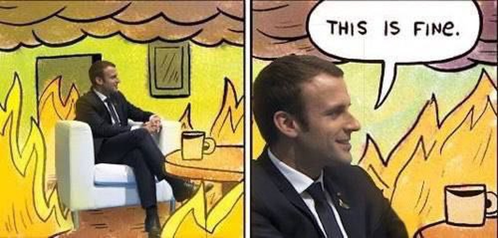 AI caption: a cartoon of a man sitting in a chair with a fire, comic strip