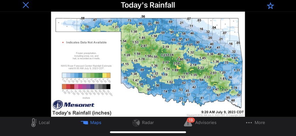 AI caption: a map showing the current weather conditions, a map