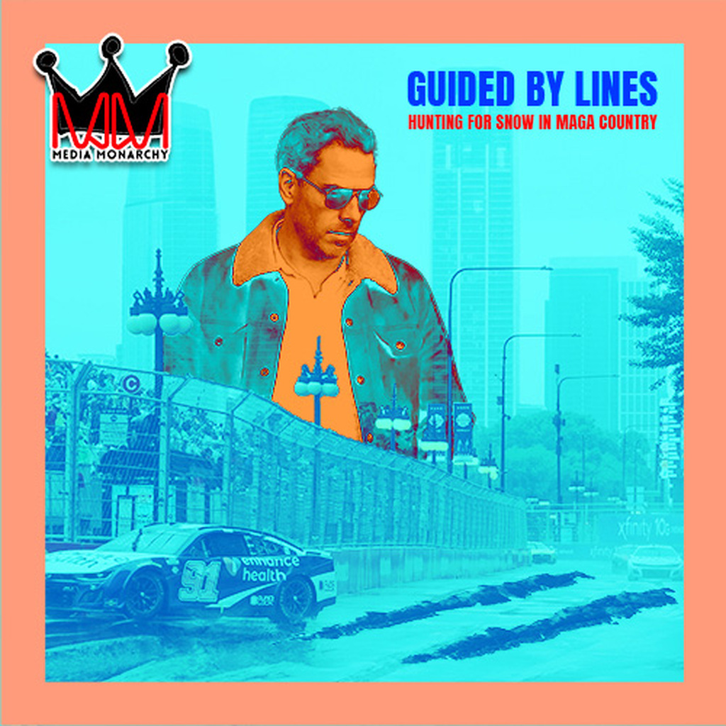 AI caption: the cover of the album guid by lines, poster