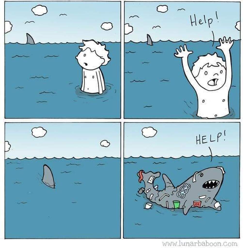 AI caption: shark comics - funny shark comics, comic strip