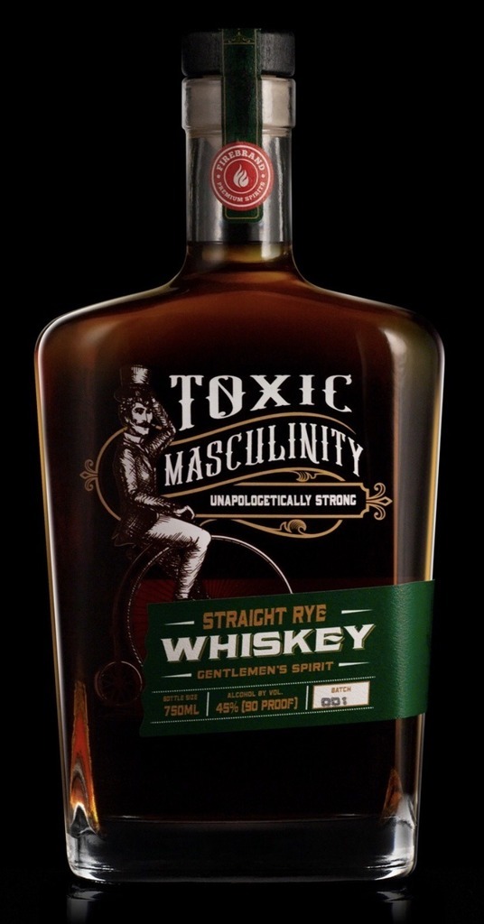 AI caption: toxic magnanimity straight eye whiskey, black and white