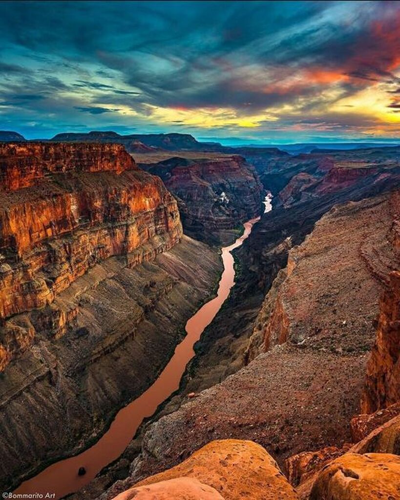 AI caption: grand canyon at sunset canvas print, abstract