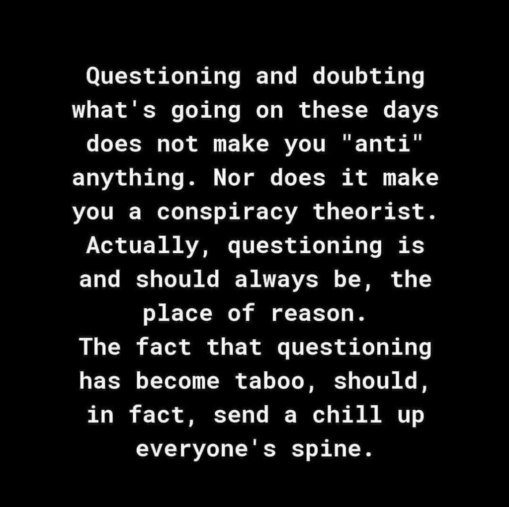 AI caption: a black and white quote that says, questions and doubts what's going on these days what's not making you, black and white