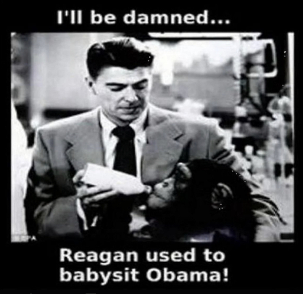 AI caption: a man is holding a monkey and saying i'll be damned, comic