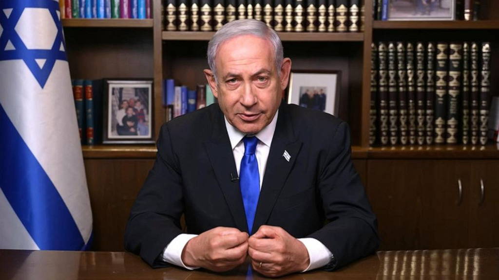 AI caption: the image shows a man sitting at a desk, the image shows a man sitting at a desk, portrait israeli prime minister benjamin netanyahu speaks at a desk in front of israeli flags, the image shows a man sitting at a desk, portrait israeli prime minister benjamin netanyahu speaks at a desk in front of israeli flags, the image shows a man sitting at a desk, portrait israeli prime minister benjamin netanyahu speaks at a desk in front of israeli flags, the image shows a man sitting at a desk, portrait israeli prime minister benjamin netanyahu speaks at a desk in front of israeli flags, the image shows a man sitting at a desk, portrait israeli prime minister benjamin netanyahu speaks at a desk in front of israeli flags, the image shows a man sitting at a desk, portrait israeli prime minister benjamin netanyahu speaks at a desk in front of israeli flags, the image shows a man sitting at a desk, portrait israeli prime minister benjamin netanyahu speaks at a desk in front of israeli flags, the image shows a man sitting at a desk, portrait israeli prime minister benjamin netanyahu speaks at a desk in front of israeli flags, the image shows a man sitting at a desk, portrait israeli prime minister benjamin netanyahu speaks at a desk in front of israeli flags, the image shows a man sitting at a desk, portrait israeli prime minister benjamin netanyahu speaks at a desk in front of israeli flags, the image shows a man sitting at a desk, portrait israeli prime minister benjamin netanyahu speaks at a desk in front of israeli flags, the image shows a man sitting at a desk, portrait israeli prime minister benjamin netanyahu speaks at a desk in front of israeli flags, the image shows a man sitting at a desk, portrait israeli prime minister benjamin netanyahu speaks at a desk in front of israeli flags, the image shows a man sitting at a desk, portrait israeli prime minister benjamin netanyahu speaks at a desk in front of israeli flags, the image shows a man sitting at a desk, portrait israeli prime minister benjamin netanyahu speaks at a desk in front of israeli flags, the image shows a man sitting at a desk, portrait israeli prime minister benjamin netanyahu speaks at a desk in front of israeli flags, the image shows a man sitting at a desk, portrait israeli prime minister benjamin netanyahu speaks at a desk in front of israeli flags, the image shows a man sitting at a desk, portrait israeli prime minister benjamin netanyahu speaks at a desk in front of israeli flags, the image shows a man sitting at a desk, portrait israeli prime minister benjamin netanyahu speaks at a desk in front of israeli flags, the image shows a man sitting at a desk, portrait israeli prime minister benjamin netanyahu speaks at a desk in front of israeli flags, the image shows a man sitting at a desk, portrait israeli prime minister benjamin netanyahu speaks at a desk in front of israeli flags, the image shows a man sitting at a desk, portrait israeli prime minister benjamin netanyahu speaks at a desk in front of israeli flags, the image shows a man sitting at a desk, portrait israeli prime minister benjamin netanyahu speaks at a desk in front of israeli flags, the image shows a man sitting at a desk, portrait israeli prime minister benjamin netanyahu speaks at a desk in front of israeli flags, the image shows a man sitting at a desk, portrait israeli prime minister benjamin netanyahu speaks at a desk in front of israeli flags, the image shows a man sitting at a desk, portrait