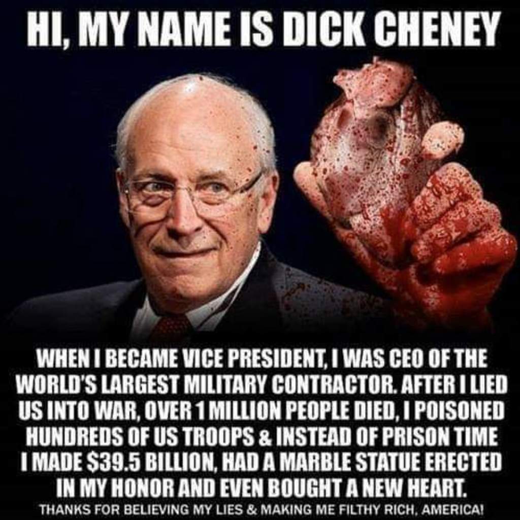 Bad names to call dick cheney